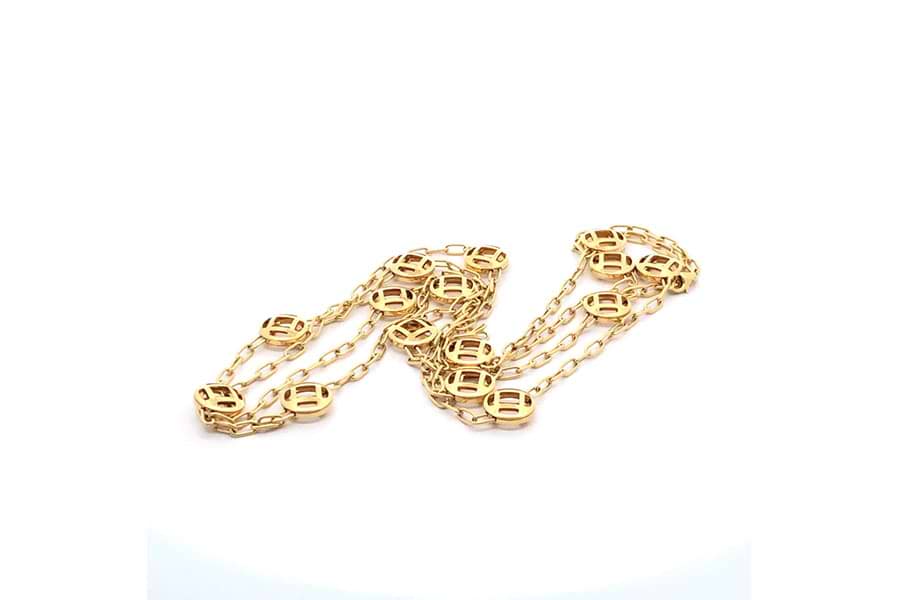 カルティエ パシャドゥカルティエ ネックレス 750 全長約113.5cm